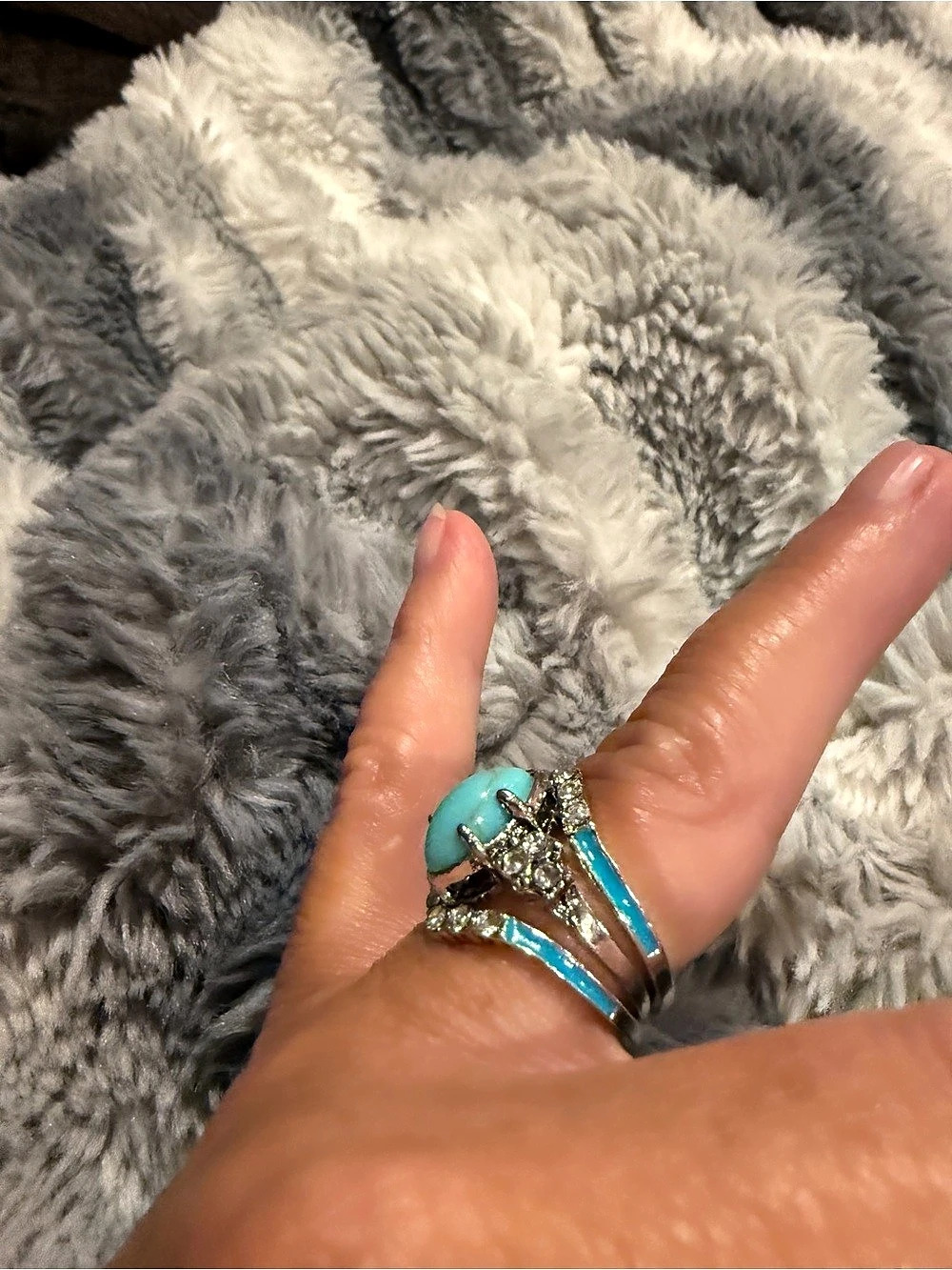 Turquoise Statement Ring - Picture 3 of 7
